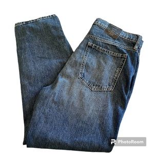 Banana Republic High Rise Straight Jeans Size 32/14 Womens Blue Ankle Pants